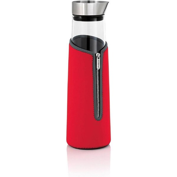 Blomus Acqua Neoprene Cooling Collar Portable Bottle Chiller 1000ml Red