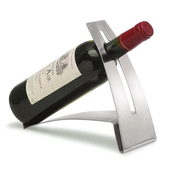 Blomus Opold Stainless Steel Wine Bottle Holder Rack Stand 24x20cm Silver