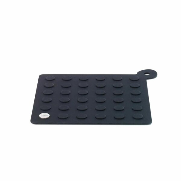 Blomus Heat-Resistant Lap Silicone Coaster/Potholder Square 20x20cm Black