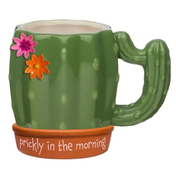 Boxer Gifts Prickly In The Morning' Cactus Novelty Coffee Mug 18oz