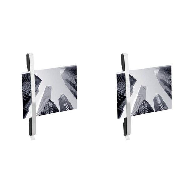 2PK Blomus Flip Magnetic Picture Display Clip Home/Office Photo Holder Silver