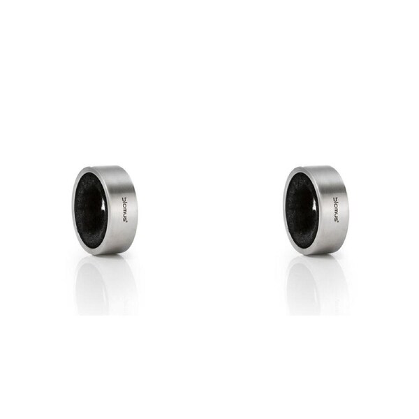 2PK Blomus Cino Stainless Steel Wine Bottle Drip Catcher/Ring Bar Tool Silver