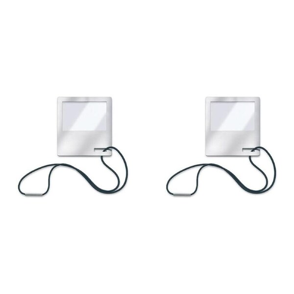 2PK Blomus Fijo Stainless Steel Bookmark w/ Magnifying Glass 90x6.5cm Silver