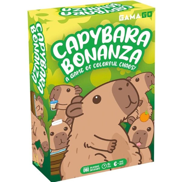 Aquarius Capybara Bonanza Novelty Card Game Suitable For 1-3 Players 6Y+