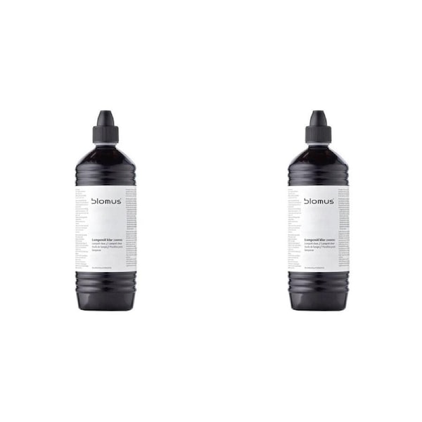 2PK Blomus Clear Lampoil Outdoor Garden Burning Lamp/Torch Fuel 1L Black