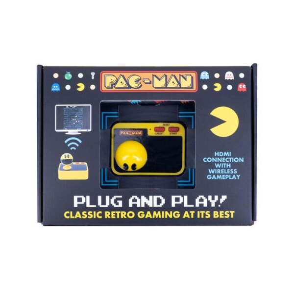 Fizz Creations Pac-Man Plug and Play Gaming Device All-In-One
