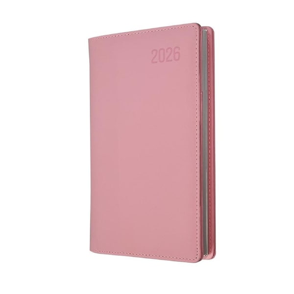 2026 Diary Debden Associate II Pocket Slim B6/7 Week to View Vertical Pink 4651.U50