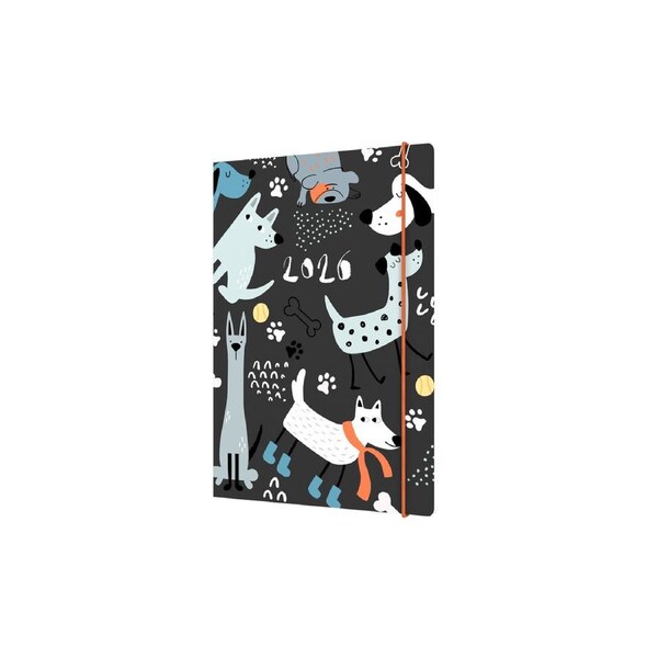 2026 Diary Collins Maru A5 Week to View Dog MR153.DG