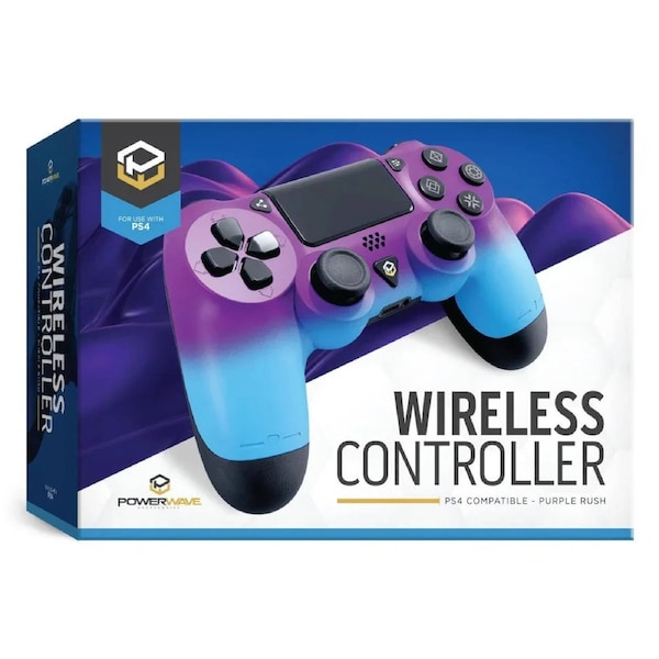 Powerwave Wireless Controller for PS4 Purple Rush