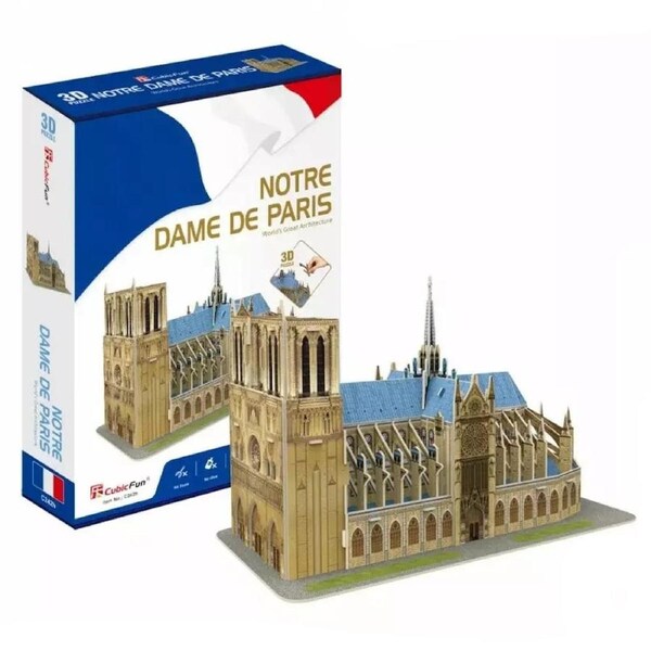 CubicFun Notre Dame de Paris 53 Piece 3D Model Kit