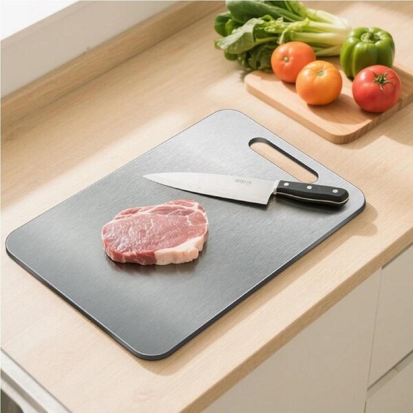 AU Stock Multi-Purpose 304 Stainless Steel Cutting Chopping Board- 20 x 30cm