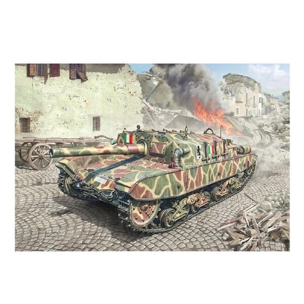Italeri 1:35 Scale Semovente M43 Da 105/25 Bassotto Model Assembly Kit