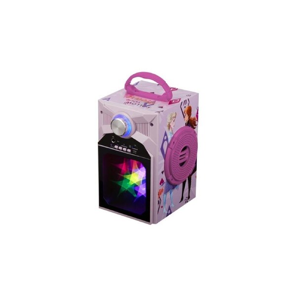Disney Frozen Karaoke Machine with Microphone and LED Lights for Kids