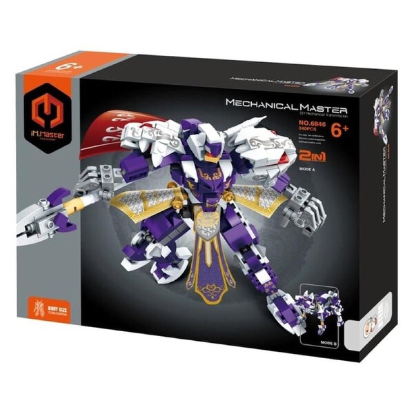 iM.Master Mechanical Master Five Generals Wolf Purple 340 Piece Model Kit (6846)