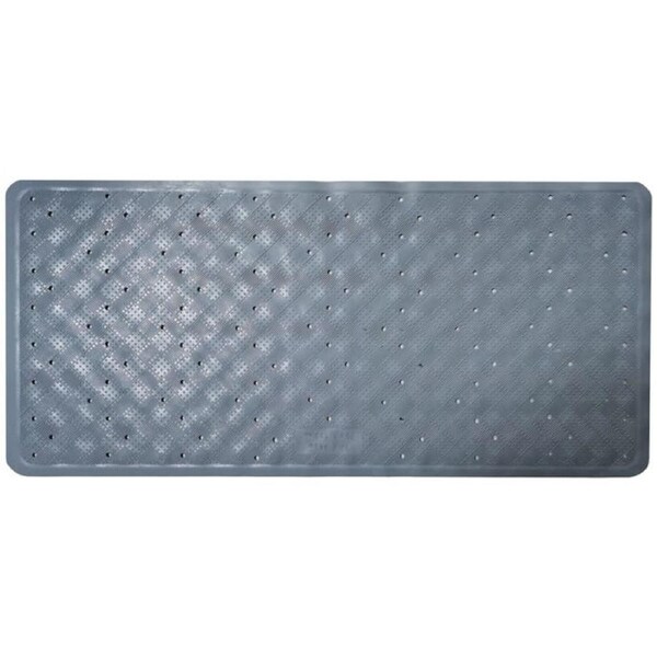 Rubber Anti Slip Shower Bath Mat Rug Non Slip Bathroom Carpet in Grey