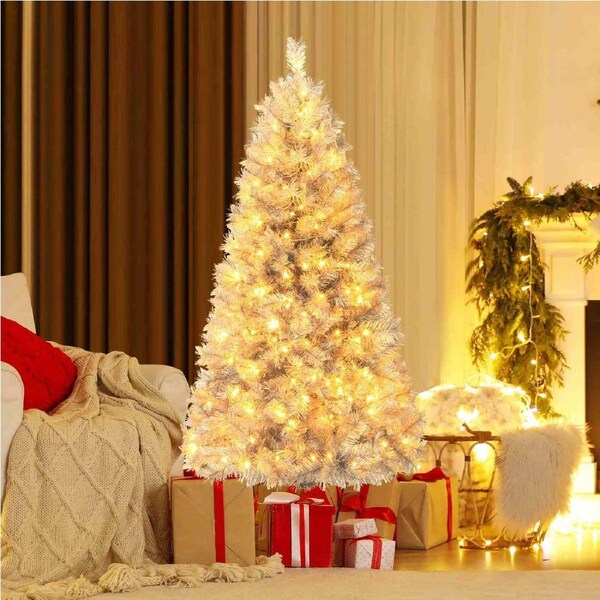 Costway 1.5M Twilight Sparkle Christmas Tree w/Lights