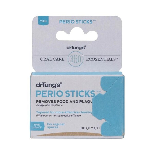 Perio Sticks, Thin - Birch Dental Sticks - 100 pack - DrTung's