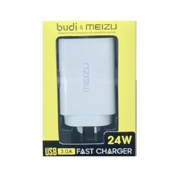 Budi USB 3.0A 24W Fast Charger AU Plug (5pcs) - White