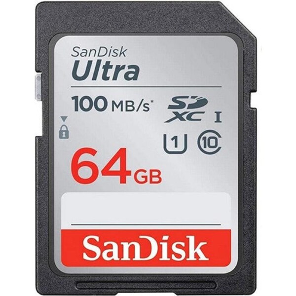 SanDisk Ultra SDHC/SDXC UHS-I C10 Memory Card (100MB/s) - 128GB - Black