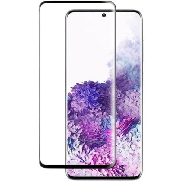 Blacktech Edge Glue Tempered Glass Screen Protector for Galaxy S21 Ultra - Clear/Black