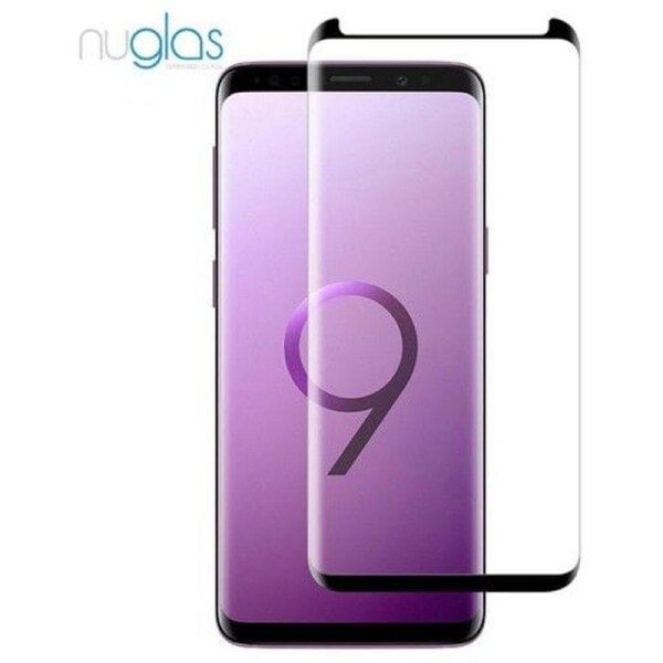 Nuglas 3D Full Cover Tempered Glass Curved Edge Screen Protector for Galaxy S9 Plus - Clear