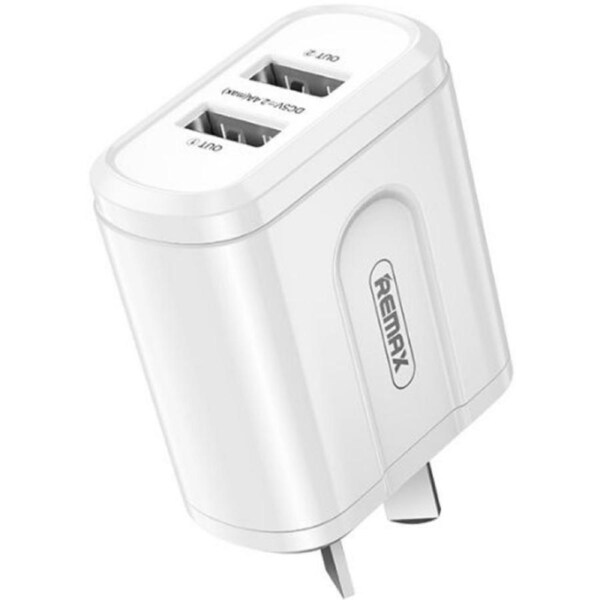 Remax RP-U22 Dual Port USB (AU) Adapter - White