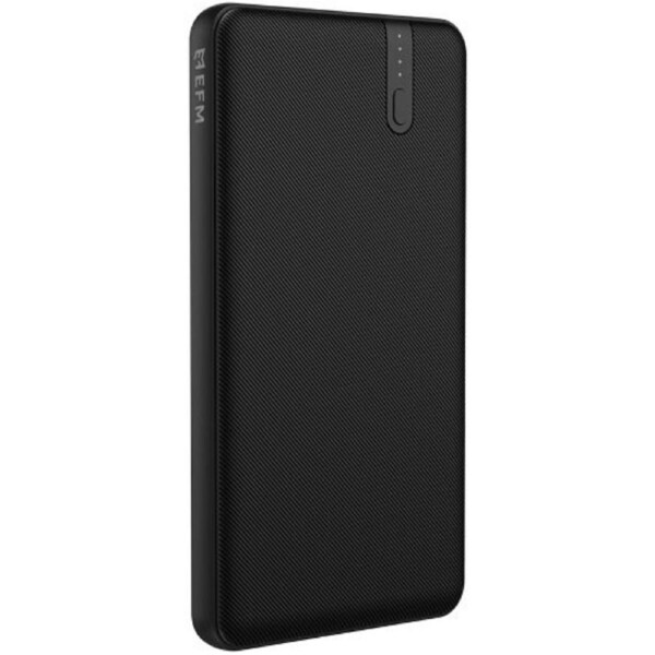 EFM 5000mAh Portable Power Bank With Dual USB-A Ports - Black