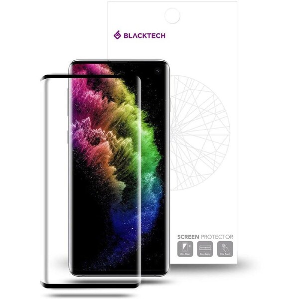 Blacktech Edge Glue Tempered Glass Screen Protector for Galaxy S23 Ultra - Clear