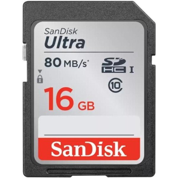 SanDisk Ultra SDHC/SDXC UHS-I C10 Memory Card (120MB/s) - 64GB - Black