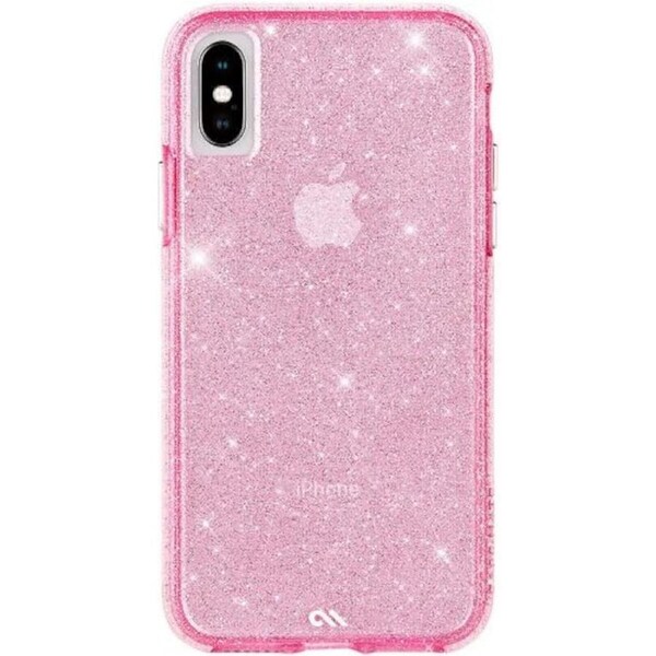 Case-Mate Sheer Crystal Phone Case for iPhone X/XS - Crystal Blush