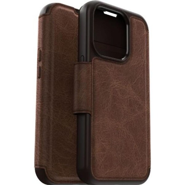 OtterBox Strada Series Folio MagSafe Case For iPhone 15 Pro - Espresso (Brown)