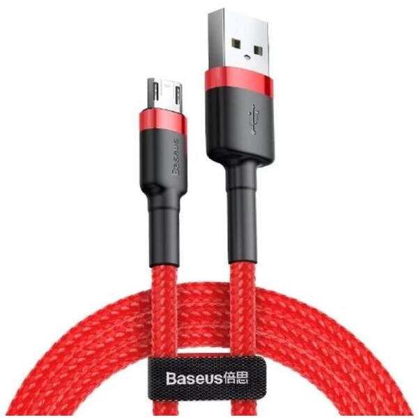 Baseus Phone Cable Cafule Fast Charging USB to Micro USB 2.4A (1M) - Red