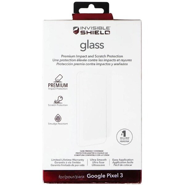 Zagg Invisible Shield Glass Screen Protector for Google Pixel 3 - Clear