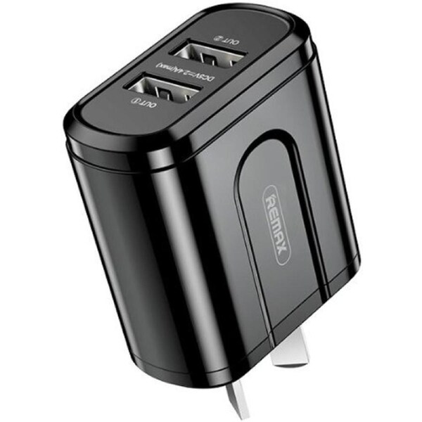 Remax RP-U22 Dual Port USB (AU) Adapter - Black