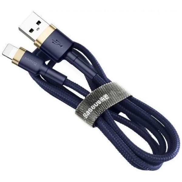 Baseus Phone Cable Cafule Fast Charging USB to Lightning For Iphone 2.4A (1M) - Blue & Gold
