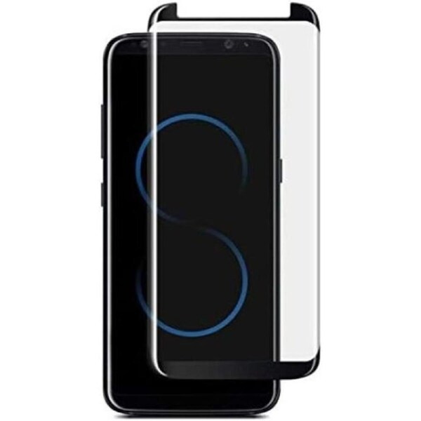 Nuglas Full Cover Curved Edge Tempered Glass Screen Protector for Galaxy S8 - Clear