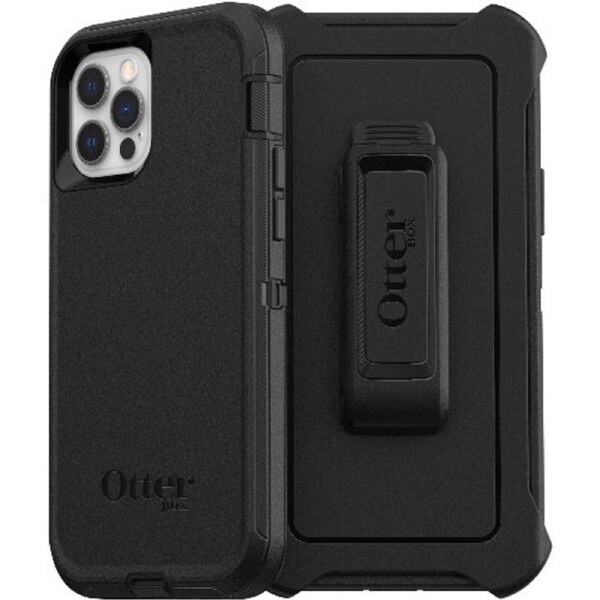 Otterbox Defender Series Phone Case for iPhone 12/12 Pro - Black