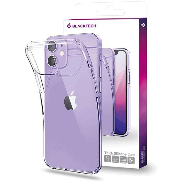Blacktech Thick Silicone Phone Case for Samsung Galaxy S23 Plus - Clear