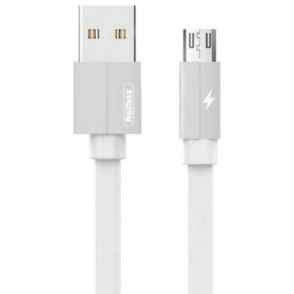 Remax RC-094m Kerolla Micro USB Braided Fast Charging Cable 2.4A (1M) - White
