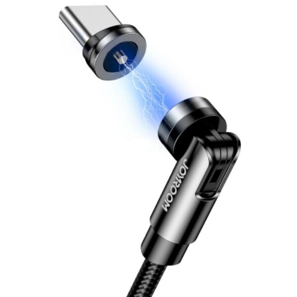 Joyroom Magnetic 180 Degrees Rotation Joint Design for Type C (S-1224X2) - Black