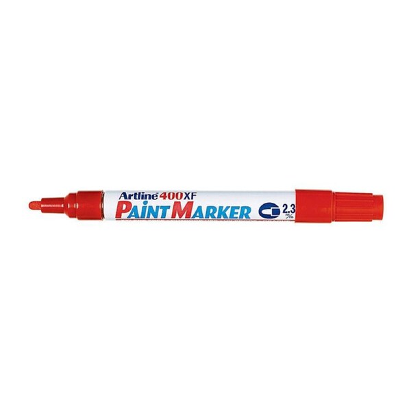 Artline 400 Paint Marker 2.3mm Bullet Red Bx12
