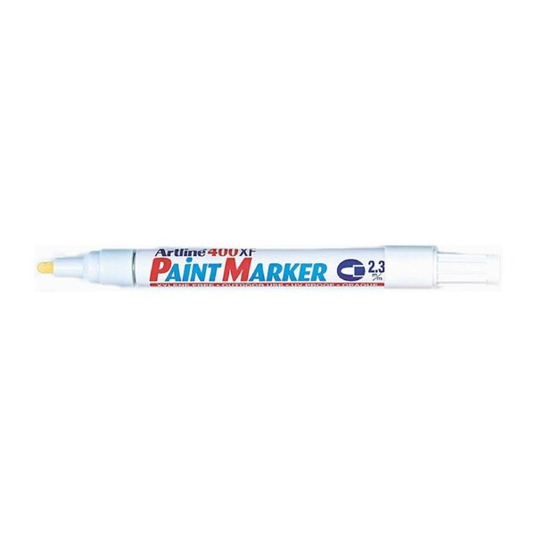 Artline 400 Paint Marker 2.3mm Bullet White Bx12
