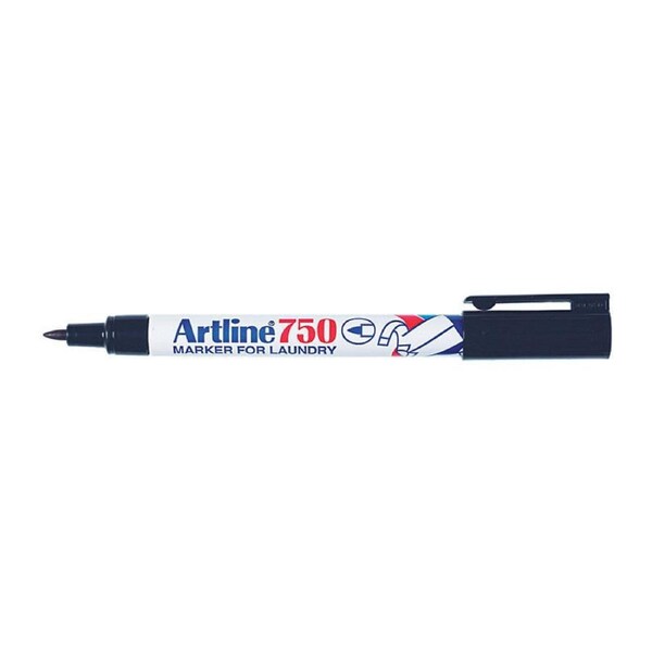 Artline 750 Laundry Marker 0.7mm Bullet Black