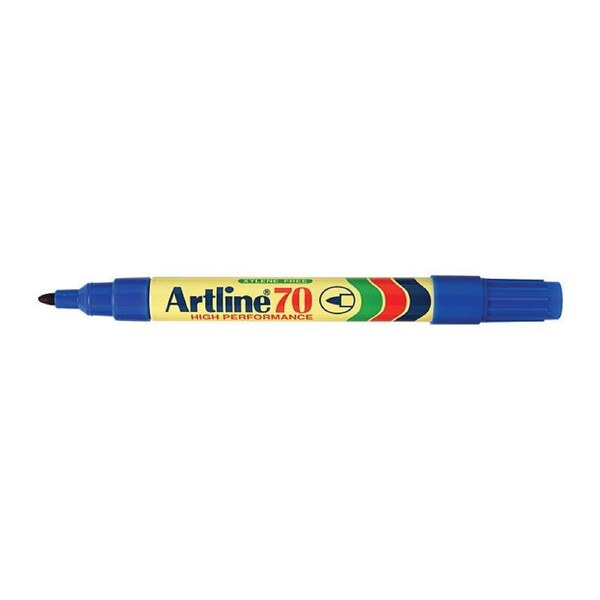 Artline 70 Permanent Marker 1.5mm Bullet Blu Bx12