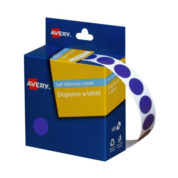 Avery Disp 14mm Blue Roll1050