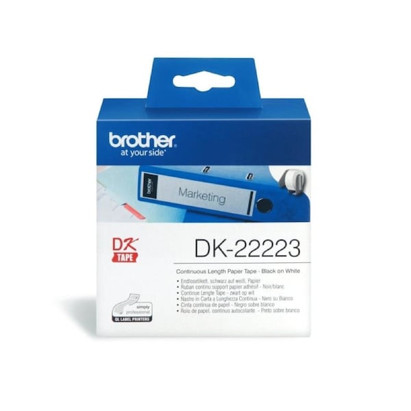 Brother DK22223 White Roll