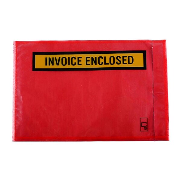 Cmbld Pkg Envelope Inv Enclosed Red 175X115 Bx1000