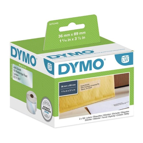 Dymo LW 36mm x 89mm Clear