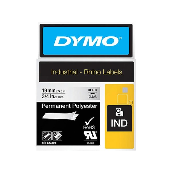 Dymo Rhino PermPoly 19mm Clear