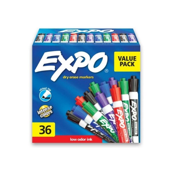 Expo D/E WB Marker CT Ast Bx36